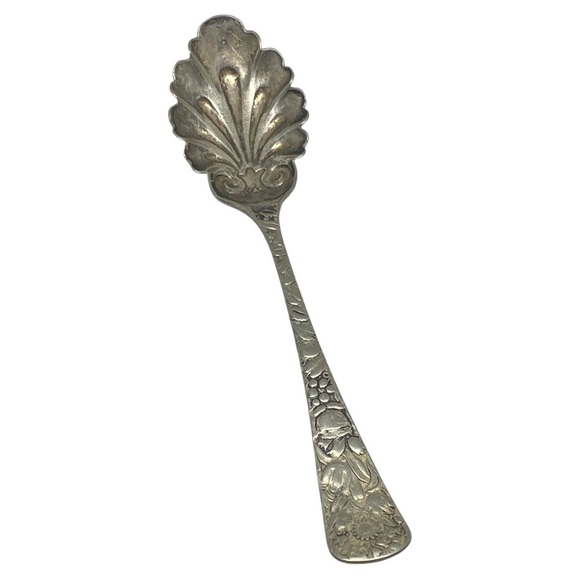 Other - Antique Decorative Silver Serving Spoon
